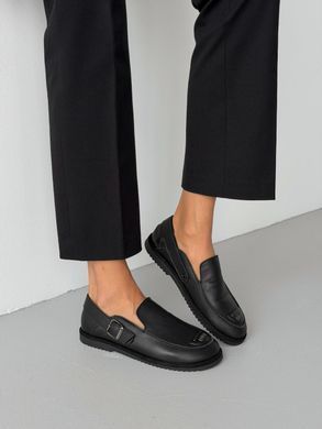Утепленные лоферы barefoot из натуральной кожи | Черные 1195937 фото