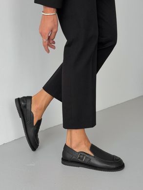 Утепленные лоферы barefoot из натуральной кожи | Черные 1195937 фото