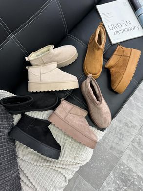 Женские мини угги моко эко замши на меху зима 3830429s4 фото