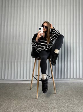 Ботинки женские замшевые черного цвета зимние 3920-1з/36 фото