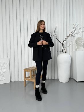 Ботинки женские замшевые черные зимние 4501-1з/36 фото