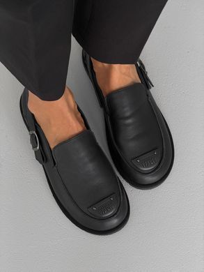 Утепленные лоферы barefoot из натуральной кожи | Черные 1195942 фото