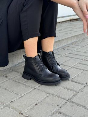 Черевики жіночі шкіряні чорні демісезонні 5501-2д/40 фото
